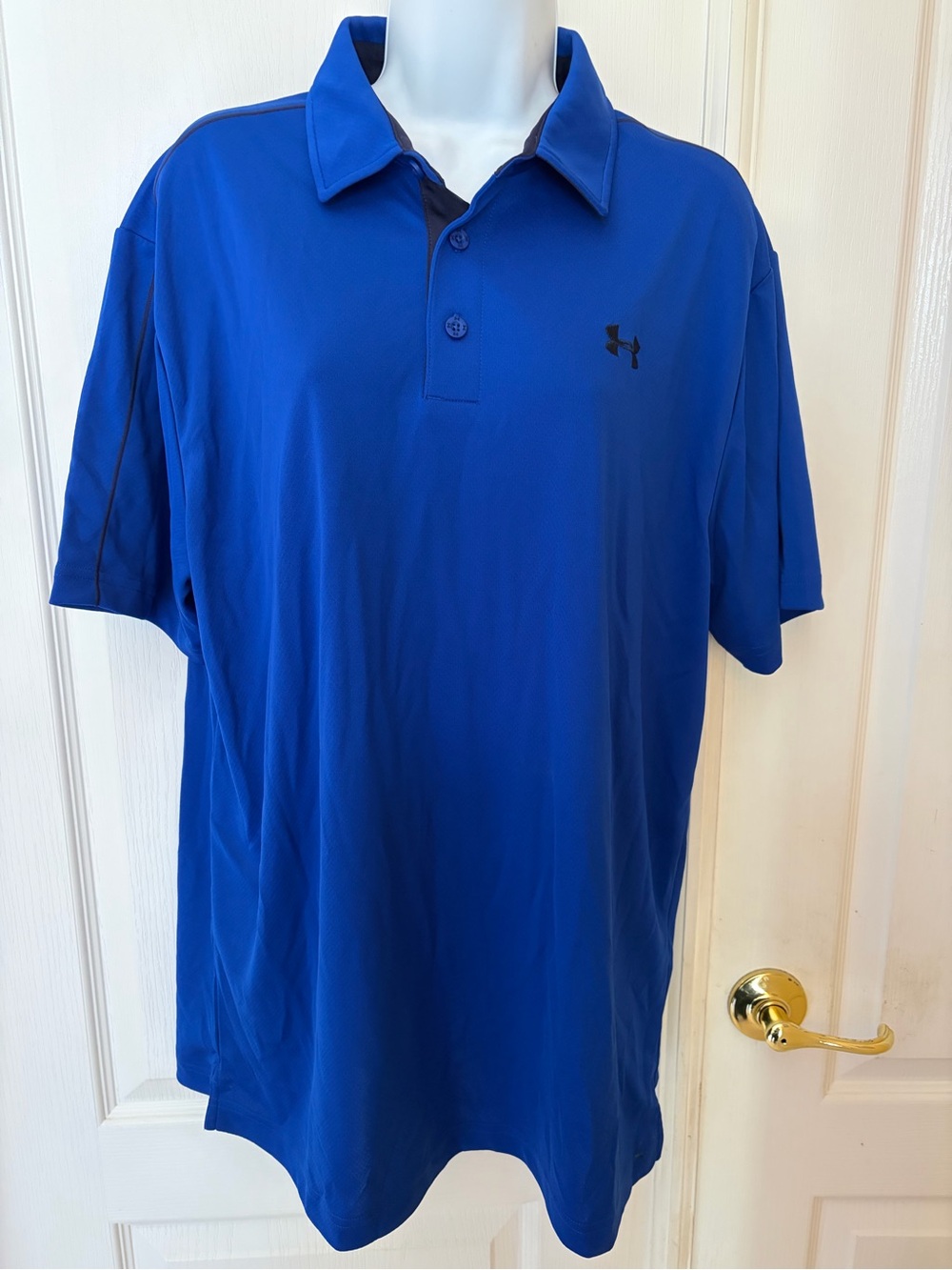 Under Armour Blue Performance Polo Shirt with Black Logo
